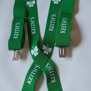 Alexander Keiths Pale Ale Shamrock St. Patrick's Day Suspenders